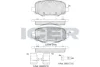 Колодки гальмівні (задні) Jeep Cherokee 13- ICER 182176 (фото 1)