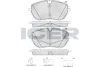 Колодки гальмівні (передні) Citroen C5 21-/Peugeot 308 13-/508 18-/Opel Grandland 19-/Astra L 21- ICER 182227 (фото 1)