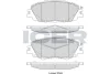 Колодки гальмівні (передні) Toyota Corolla/Yaris 18- ICER 182387 (фото 1)