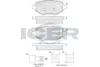 Колодки гальмівні (задні) Citroen C4 20-/Peugeot 2008/208/Opel Corsa F 19-/Mokka 20- ICER 182418 (фото 1)