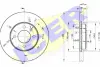 Диск гальмівний (передній) Seat Ibiza/VW Caddy/Polo 93-04/Golf/Passat 87-02 (256x20) (з покр.) (вент) ICER 78BD3790-2 (фото 1)