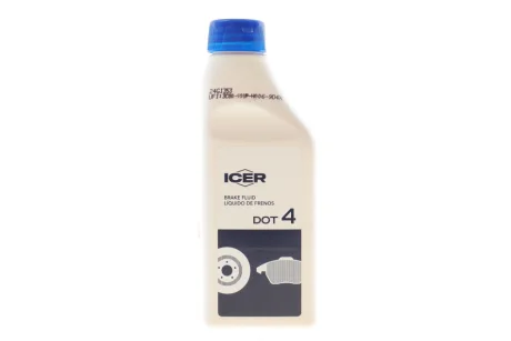 Рідина гальмівна DOT4 (0.25L) Icer 950005
