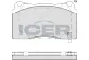 Колодки гальмівні (передні) Tesla Model S 12-/Model X 15-/Model 3 19- ICER EV1990 (фото 1)