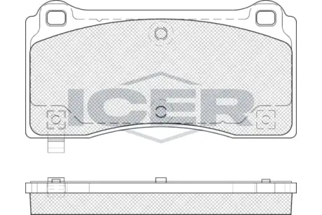 Колодки гальмівні (передні) Tesla Model 3 17-/Model Y 19- ICER EV2406