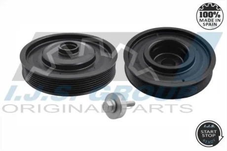 (к-кт з болтом) Шків колінвалу Renault Megane/Laguna/Nissan Primera 1.9 dCi 01- IJS 17-1031SET