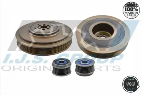 Шків колінвалу Audi A6/Q7VW Touareg 2.7/3.0TDI 02- (6PK) IJS GROUP 17-1098KIT
