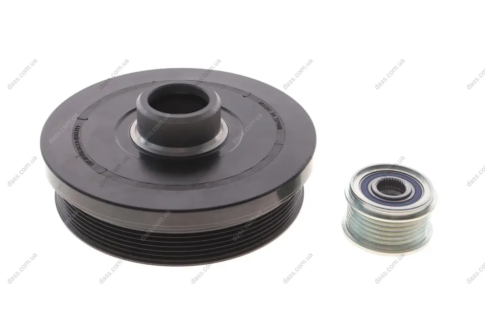 (к-кт) Шків колінвалу + шків генератора BMW 1 (E81)/X1 (E84) 07-15 N47 IJS 17-1134KIT (фото 1)