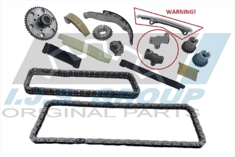 Комплект ланцюга ГРМ (верхній) Nissan Navara (D40) 2.5 dCi 4WD, 05-, 106/128kw (YD25DDTi) IJS 40-1146FK