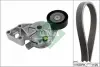 Комплект поликлинових ременів (з роликами) AUDI A3  FORD GALAXY I  SEAT ALHAMBRA, LEON, TOLEDO II  SKODA OCTAVIA I  VW BORA, BORA I, GOLF IV, MULTIVAN T5, NEW BEETLE, SHARAN 1.9D 03.95-12.10 529 0465 10