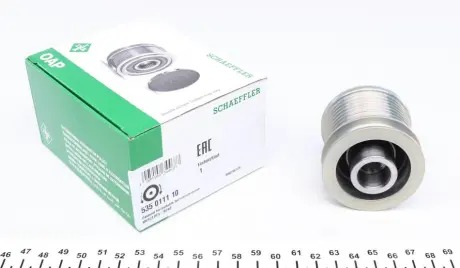 Шків генератора MERCEDES G (W461), G (W463), GL (X164), M (W164), R (W251, V251) 3.0D/4.0D 07.05-12.15 INA 535 0111 10