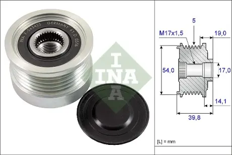 Шкiв генератора INA 535 0221 10