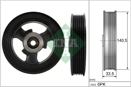 Шків колінвалу Mini Cooper 01-06 (6PK), W10 B16 A INA 544 0149 10