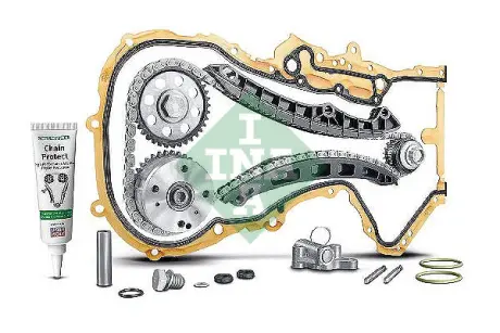 Комплект ланцюга ГРМ VW Golf V 1.4TSI (90/103/125kw) 05-09 (z=130/18-23/36/36) BLG/BMY/CAXA INA 559 1808 41 (фото 1)