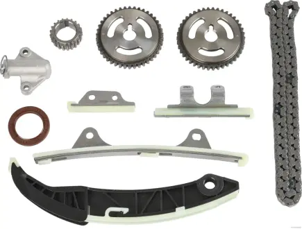 Комплект ГРМ (ланцюг + шестерня) HYUNDAI I10 I, I10 II, I20 I, I20 II KIA PICANTO II, PICANTO III, RIO III 1.2-1.2LPG 09.08- JAKOPARTS J1190505