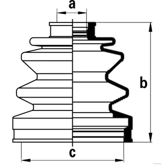 Пильовик ШРКШа (компл.) HONDA, HYUNDAI, KIA, MITSUBISHI, SUBARU JAKOPARTS J2863004