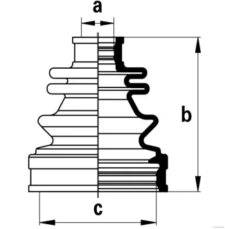 Пильник ШРКШ гумовий + змазка JAKOPARTS J2884018