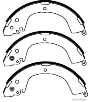Тормозные колодки барабанные JAKOPARTS J3505034