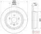 ROVER диск гальм. задній Freelander 2,0-2,2 -14 JAPANPARTS DP-L11C (фото 3)