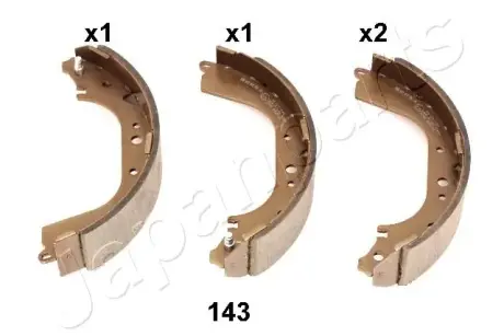 Гальмівні колодки JAPANPARTS GF-143AF