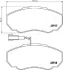 К-т гальмівних колодок CITROEN JUMPER 1000/1400kg JAPANPARTS PA-0222AF (фото 2)
