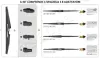 Щітка склоочисника задня 1*280 CHEVROLET Aveo 11-, CITROEN C2/C3 Picasso/C5 універсал 04-, OPEL Astra H, RENAULT Megane 02-, Scenic, Grand Scenic JAPANPARTS SS-X28R (фото 2)
