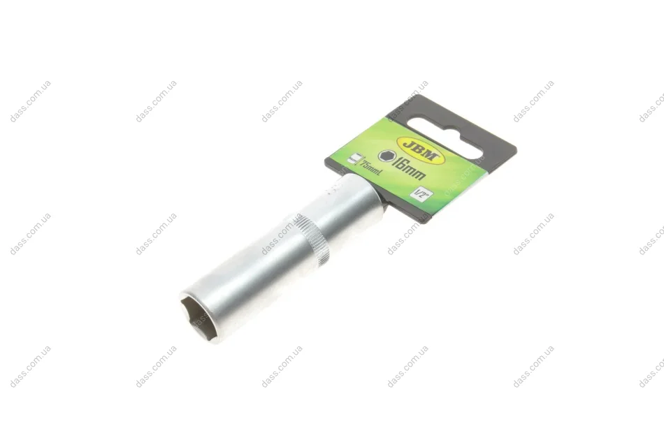 Головка торцева 1/2" 16 мм Long 75 мм JBM 10216 (фото 1)