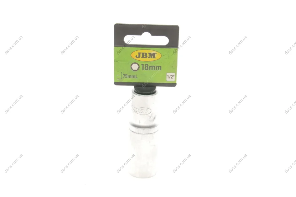 Головка торцева 1/2" 18 мм Long 75 мм JBM 10217 (фото 1)