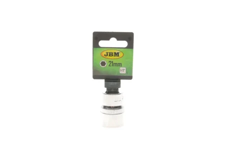 Головка торцева 1/2" 21 мм (хромована) JBM 13267