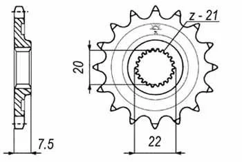 Передня зірка MOTO JT 100-401-13