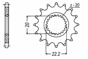 Передня зірка MOTO JT 100-403-13