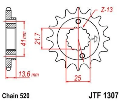 Передня зірка MOTO JT 104-470-15