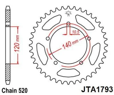 Зірка MOTO JT 110-452-45