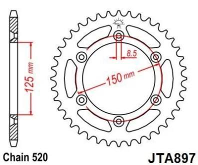 Зірка MOTO JT 110-464-52