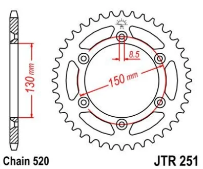 Зірка MOTO JT MOTO 110-469-50 (фото 1)