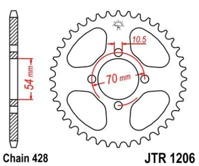 Зірка MOTO JT 111-347-42