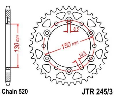 Зірка MOTO JT 111-464-47
