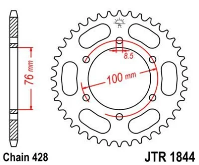 Зірка MOTO JT 112-375-48