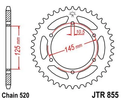 Зірка MOTO JT 112-466-45 (фото 1)