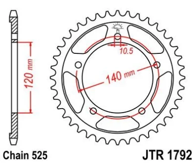 Зірка MOTO JT MOTO 113-552-45 (фото 1)