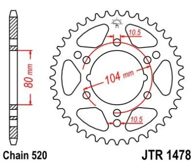 Зірка MOTO JT 114-463-43