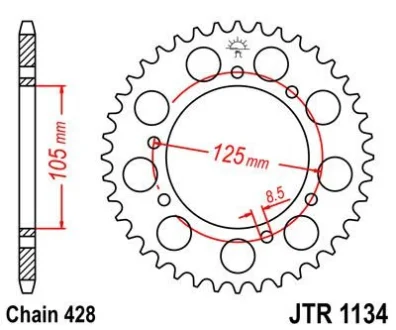Зірка MOTO JT 115-301-50