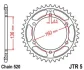 Зірка MOTO JT 115-463-47 (фото 1)
