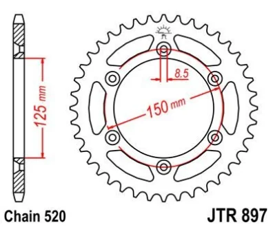 Зірка MOTO JT 115-464-45