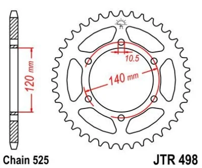 Зірка MOTO JT 115-565-45
