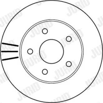 JURID JEEP гальмівний диск передн.Grand Cherokee 01- Jurid 562147JC