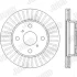 TOYOTA диск гальмівний передній YARIS 1.0,1.3I 99- Jurid 562443JC (фото 2)