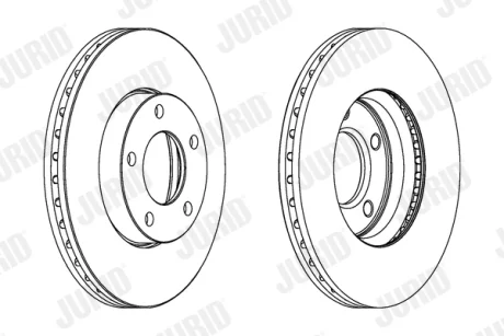 MAZDA диск гальмівний перед.Mazda 3, 5 Jurid 563028JC