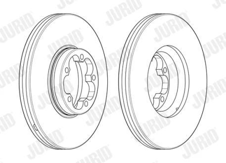 FORD Диск гальмівний передн.лаков.Transit 13- Jurid 563122J-1
