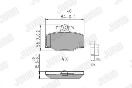 Тормозные колодки Jurid 571421J