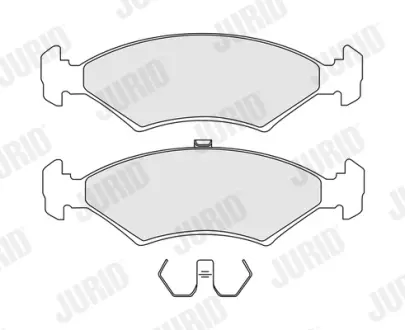 Тормозные колодки Jurid 571536J